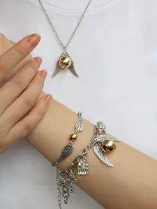 Harry Potter Accessories Set 3 Piece, Elegant Thief Necklace Bracelet Ring, Perfect Valentine's Day and Birthday Gift