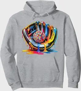 Baseball Drip for Ice Cream Drip Baseball Stuff Lover YouthHoodie