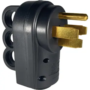 50 Amp RV Plug, NEMA 14-50P 125/250 Volt Heavy Duty Replacement Male Plug with  Handles for RV, EV, Generator Cord, ETL Listed