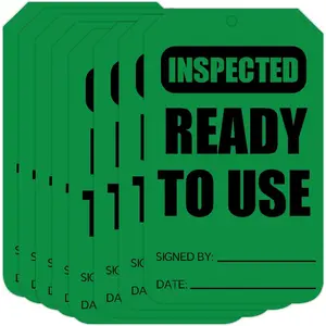 Ready to Use 3.25×5.75 Inch 50Pcs Inspection Record Tags for Inventory Organization