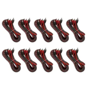 16FT Ultra Flex 100% OFC RCA Cable Wire – 10-Pack (RCA-16FT.10PK)