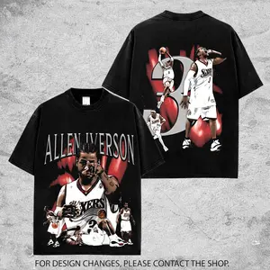 Vintage Allen Iverson Graphic Tee For Sixers Nation. The Answer 3 76er Basketball Streetwear Shirt, Oversized Unisex Fan Tee Gift for Men & Women