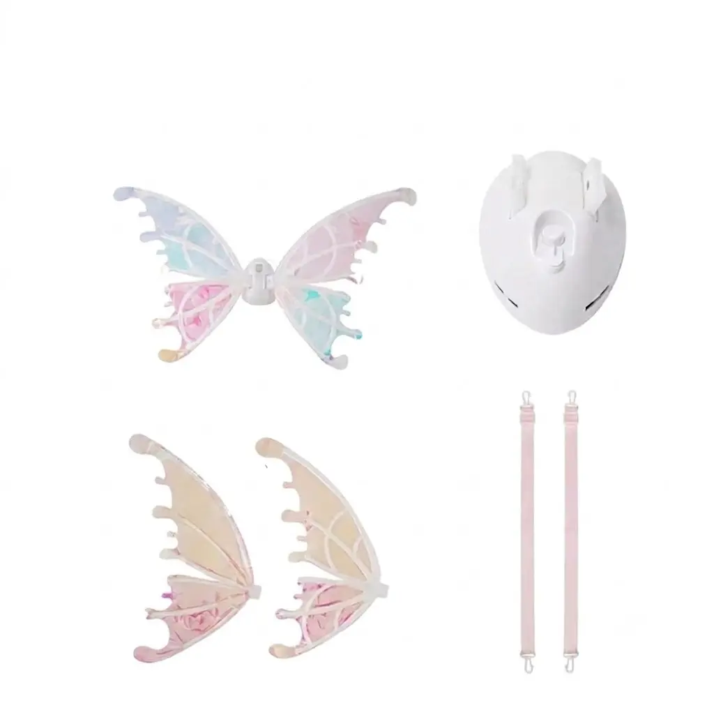 LED Glowing Pet Wings Costume for Dogs-Cats, Bright LED Lights Glowing Effects, Lightweight Adjustable Angel Wings Harness, Easy to Wear Halloween Aesthetic Festival Nights Accessory, Glowing Led Effects