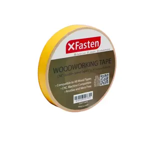 XFasten Double Sided Woodworking Tape (1-Pack) w/ Yellow Backing, 1-Inch-Wide x 36 Yards (108 Ft per Roll)