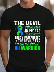 100% Cotton IIH Awareness Intracranial Hypertension Warrior I'm Storm T-Shirt Women's Men's Graphic Tee Crew Neck summer vacation Tops