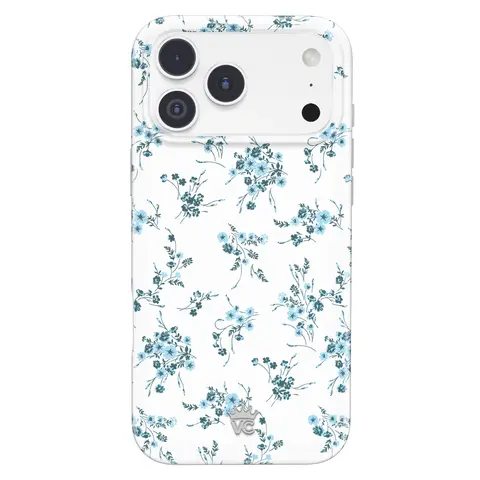 Velvet Caviar French Blue Floral iPhone Case - Cute Shockproof Drop Protection Cover for Smartphone, Cellphone, Wireless Handheld Devices, Magnetic Grip Accessory (Fits 18 Pro Max, 18 Pro, 17, 16, 15 & More)