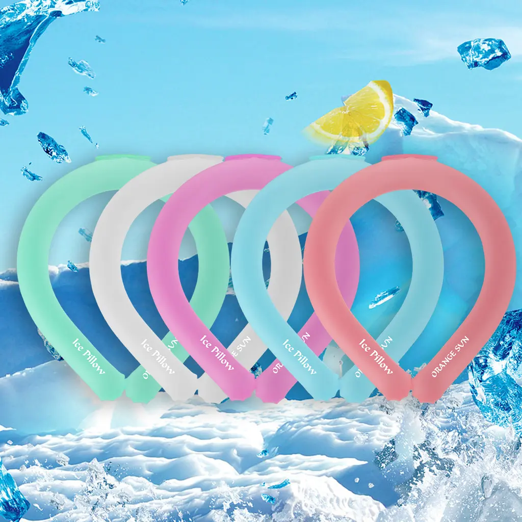 Summer Cooling Cold Neck Collar Ice Collar Cooling Collar Summer Cold Collar Cool Cooling Ring Ice Collar Pack Blue Boxed