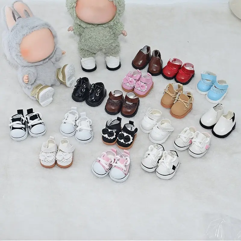 Shoes used for labubu doll costume toy shoes Doll Clothes Shoes Compatible with Labubu 17cm Cute Fashion Shoes Suitable for La bubu Accessories Dress Up for Labubu Pendants