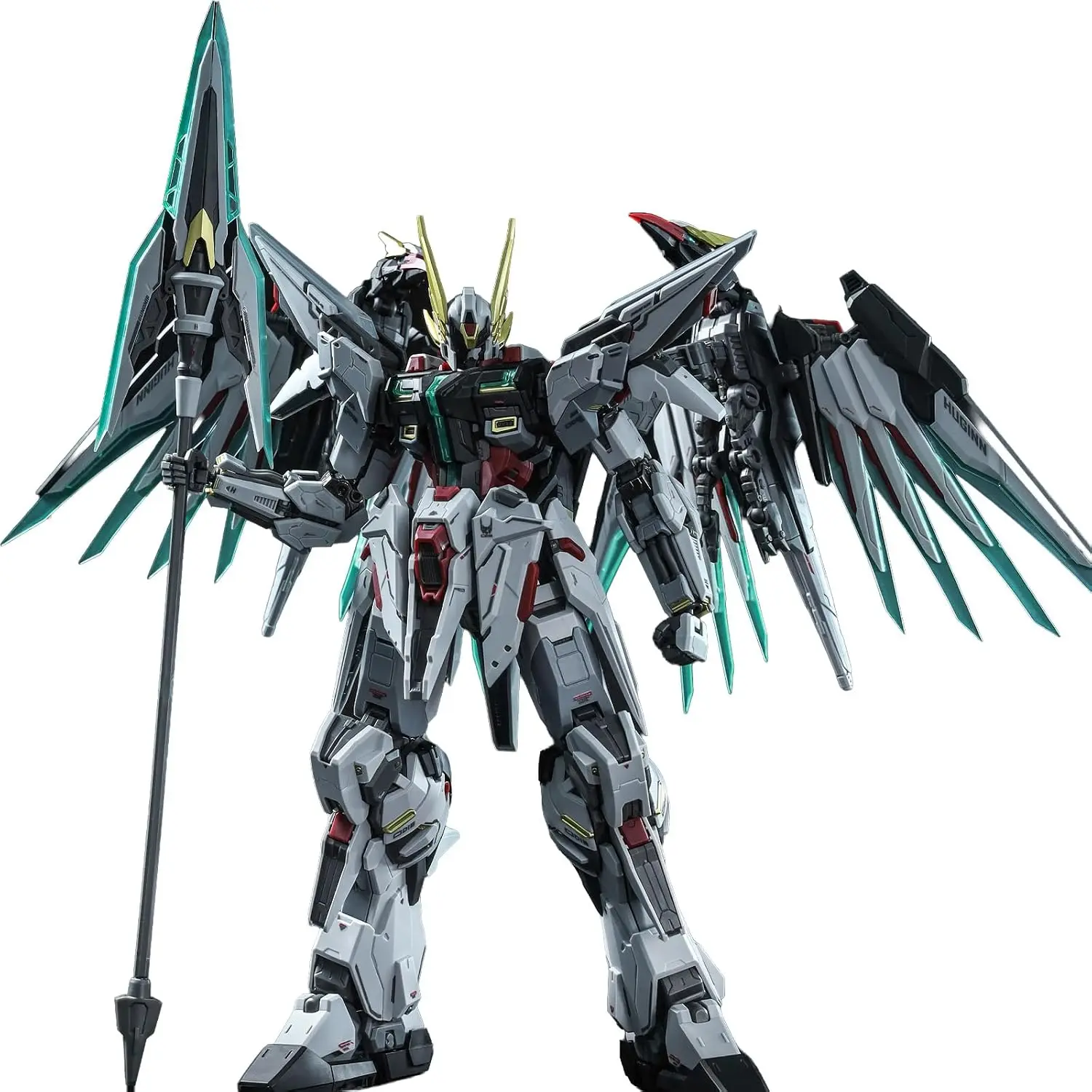 Funtasy Planet 1/100 Mecha Model Kit - Odin - 8 Inch Articulated Action Figure with Pre-Assembled Alloy Frame, Wired Fabric Cloak & Raven Flight Backpack, Sci-Fi Robot Gift for Adults