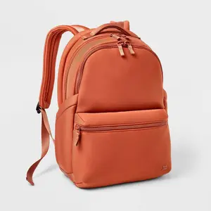 14L Faux Neoprene Backpack - All In Motion Apricot Orange: School Bookbag
