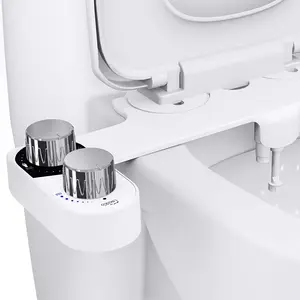 Bidet Attachment for Toilet, Ultra-Slim Bidets for Existing Toilets with Dual Nozzle, Hygienic Toilet Bidet, Fresh Cold Water Sprayer, Adjustable Water Pressure