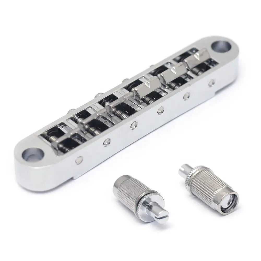 Tune-O-Matic Guitar Bridge for Les PaulLP SG Style Electric Guitar Chrome Metal