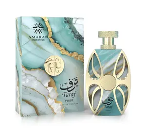 Amaran Taraf Verde Eau de Parfum – Unisex Arabian Perfume 3.4 oz – Fresh Fruity Gourmand Scent with Freesia, Lemon, Marshmallow & Vanilla – Long-Lasting