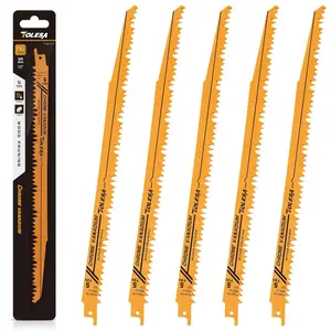 CR-V 12 Inch Reciprocating Saw Blades 5 TPI (5 Pack), Wood Pruning Sawzall Blades for Tree Trimming Cutting