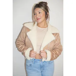MILK AND HONEY TEDDY LINED JACKET (CREAM)