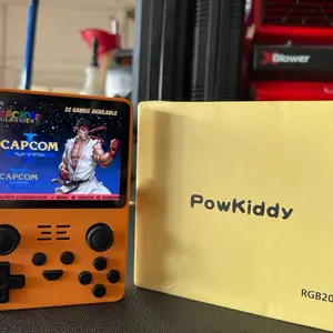 Powkiddy RGB20S Gaming Console with 3.5-Inch Arcade, 64GB Card Storage, 15000 Games, Open Source Game Player, Compact Design