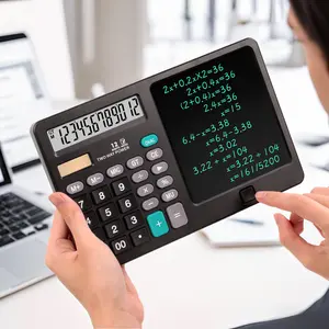 Multifunctional writing board calculator with dual power supply and dual-function handwriting computer