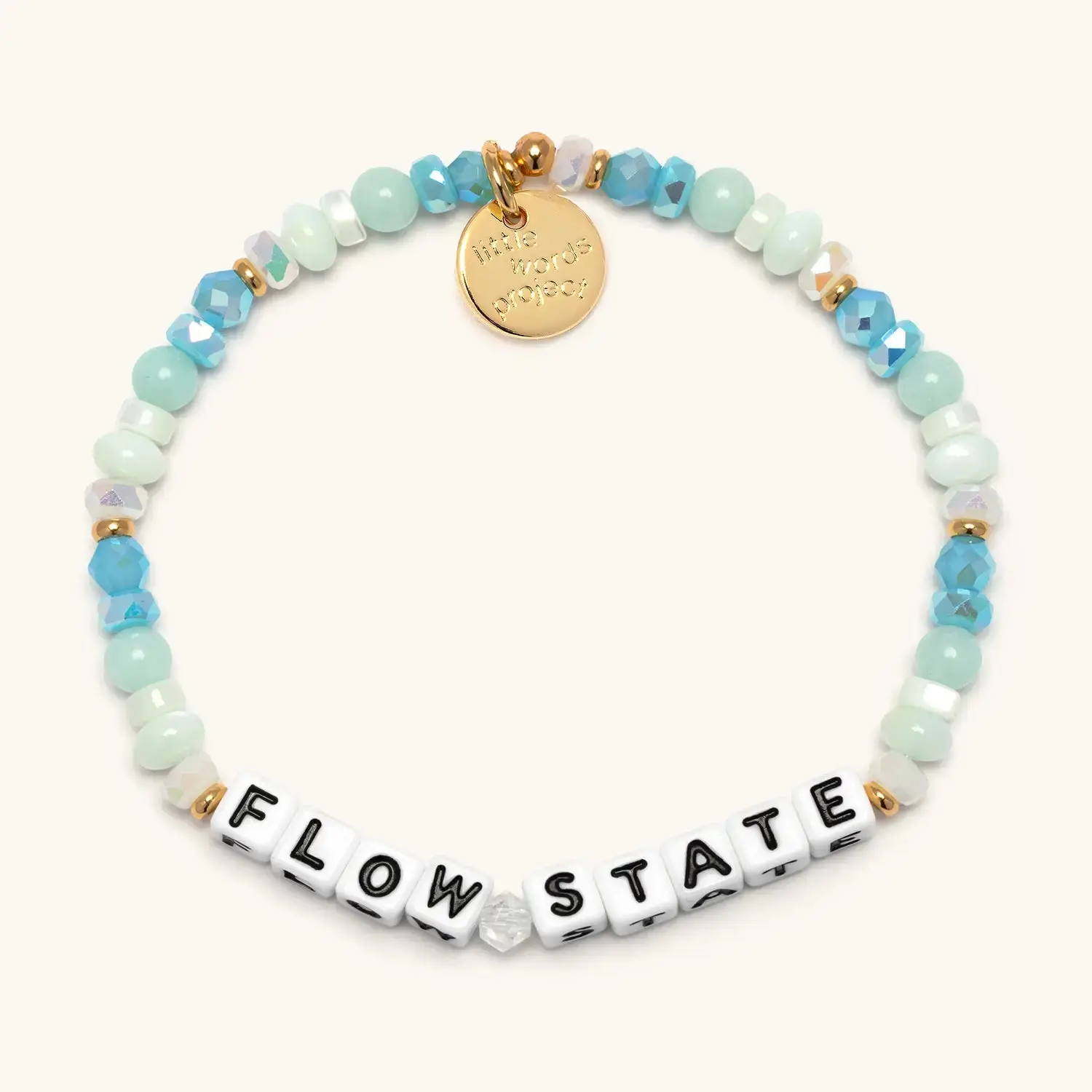Little Words Project Unisex Intentional Worded Beaded Bracelet Set - Slow Summer, Trackable Kindness, Slow Living - 2026 Summer