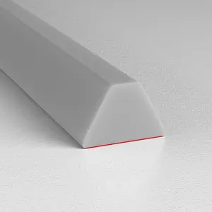 39 Inch Collapsible Shower Water Dam, Shower Threshold Water Barrier, Dry and Wet Separation Water Stopper Silicon Water Blocker for Kitchen Shower (Mini Trapezoid)