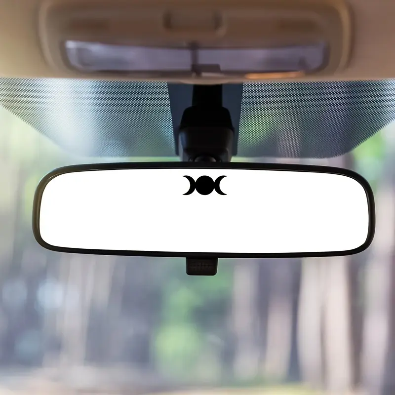 2PCS Triple Moon Goddess Stickers, Witchcraft, Paganism, Mysticism, Automotive Decoration, Car Decorations, Car Mirror Stickers, Mini Stickers, Stickers For Cars, Decorative Decal, Moon Goddess Design, Durable Stickers, Side Decals