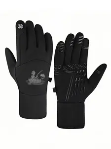 1pc with  Design Skeletons Scene Skeletons Fi winter gloves thermal gloves Touch Screen cold proof Running unisex sports gloves Comfortable winter gifts Warmest Thick