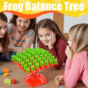 Adorable Frog Balance Toy Set - The Perfect Choice for Enhancing Focus and Coordination Learning Tool Math Learning Blocks Mathlink Cubes Toyset