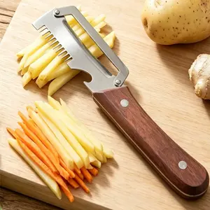 Multi-Functional Stainless Steel Onion Cutter, Bottle Opener, Squid Slicer, Kitchen Knife, Sharp Fruit Peeler, Home Use Tools