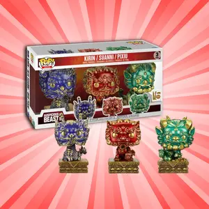 Funko Pop! Asia Auspicious Beast Kirin / Suanni / Pixu 3 - Pack EXCLUSIVE