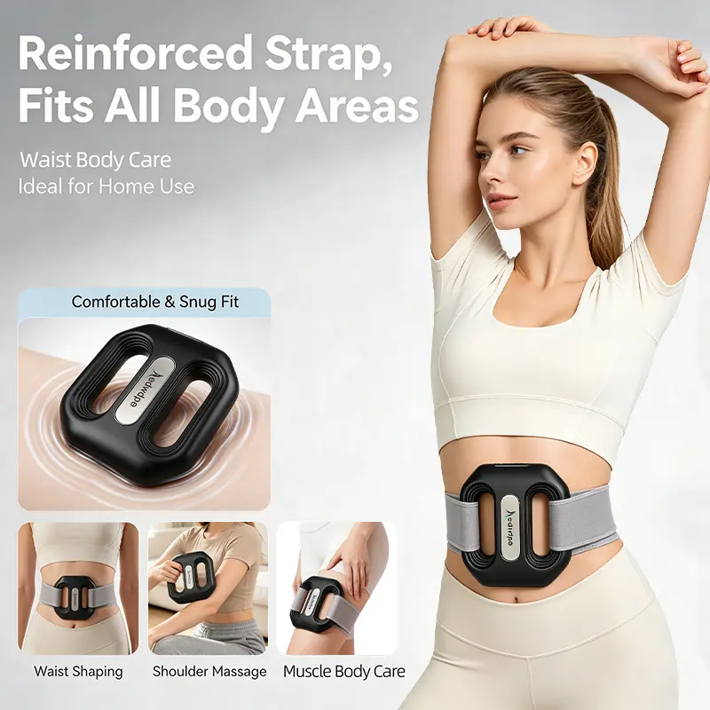 Portable wireless vibrating fascia ring full-body massage -6-speed neck and shoulder muscle relaxation deep tissue impact massager relaxation