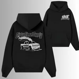 Dirty Diesel Supply Rolling Coal Hoodie, 2 Sides, Heavy Duty Pickup Graphic Jumper