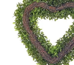 14" UV Boxwood Wall Heart  By Valerie