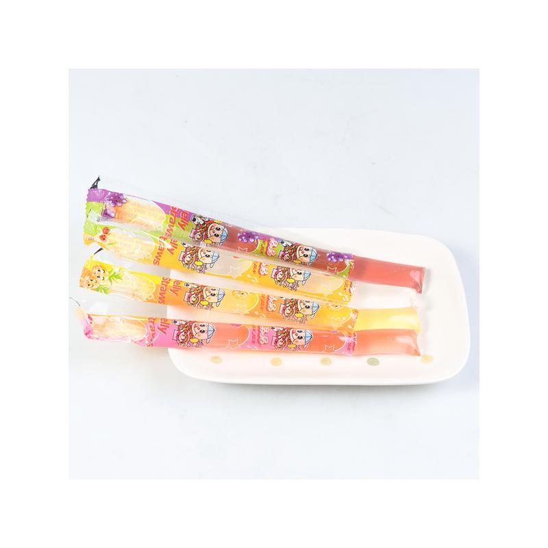 JinJin - Jelly Strip Assorted Flavors Sweet 400g / 14.10oz per Pack Low Calories 0 Fat Snack for Holiday Sharing Package Dessert Juicy Fun Fruit