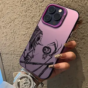 Anti-Drop Coraline Phone Case for iPhone 17 16 15 14 13 12 11 Pro Max X XR XS Max Air 8 7 Plus, Matte Back Cover, Decorative Phone Protector, Protective Shell, Casing
