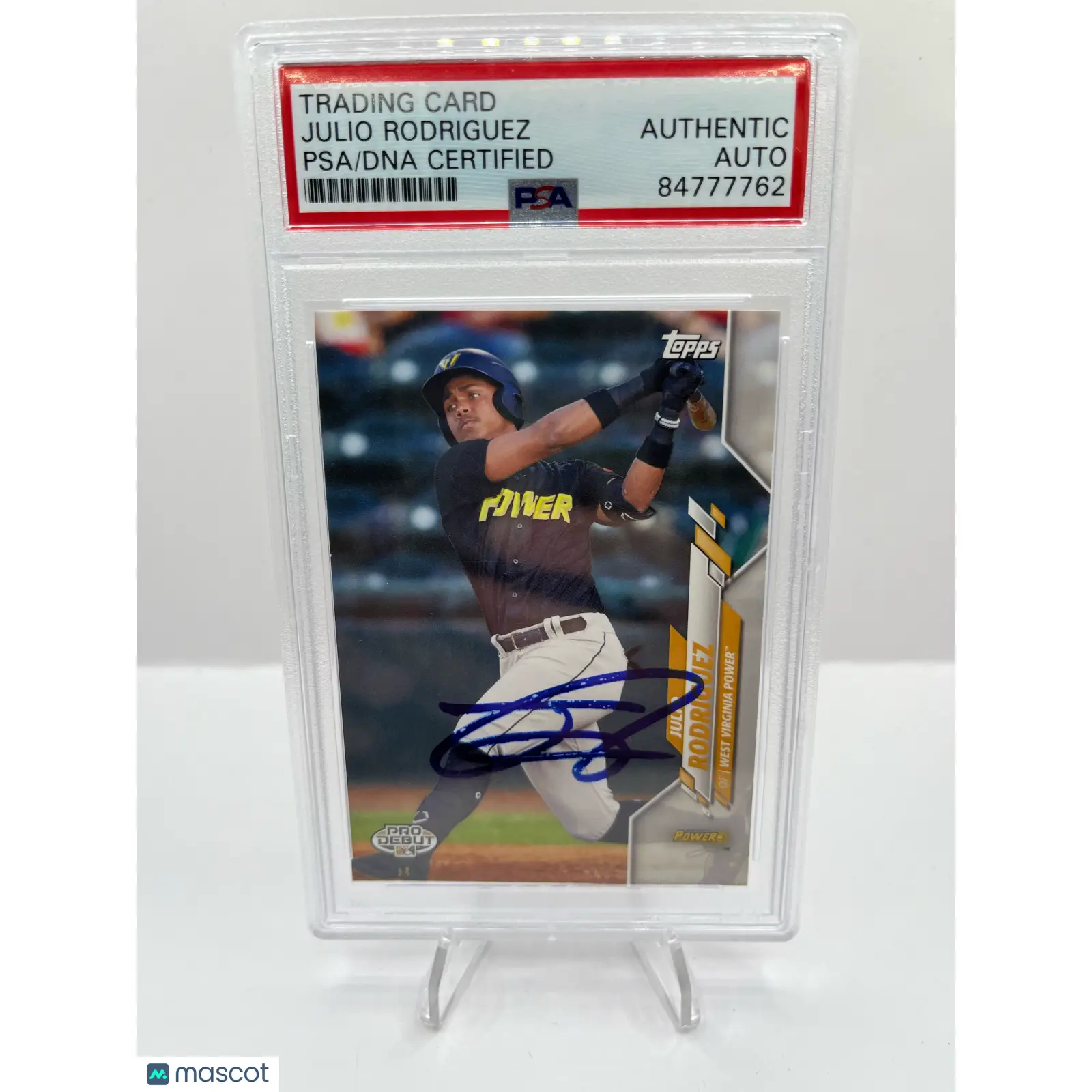 Julio Rodriguez PSA 2020 Topps Pro Debut #PD 111 Auto Baseball A