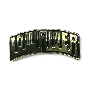 Low Rider Pin - Unisex Gold Finish Metal Badge for Jackets and Hats, Durable and Stylish Accessory