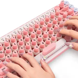 Nail Art Keyboard Protector, Silicone Keycap Cover for Long Nails, Universal Nail Art Keyboard Sticker, Durable and Easy to Install