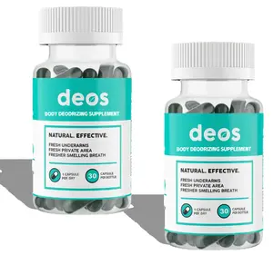 Internal Full Body Deodorant Supplement, DEOS Healthcare Blended Vitamins and Minerals Wellness Supplement, Multi-Pack