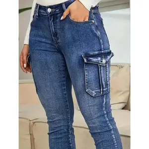 Women’s high-waisted, stretchy skinny jeans — light-blue washed, slim fit, plus sizes available