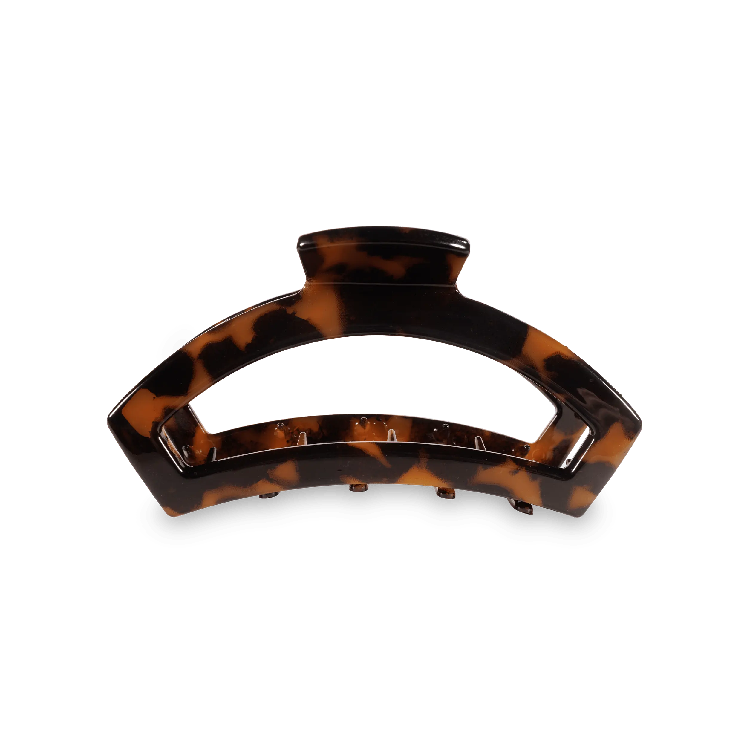 Open Tortoise Medium Claw Hair Clip - Durable Design for Secure Hold, Versatile for Various Hairstyles