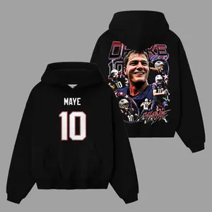 Drake Maye 10 Patriots Lightweight 100 Cotton Hoodie Sweater T-Shirt , The Mayeday Hoodie Sweater T-Shirt , The Patriots Hoodie Sweater T-Shirt , Sunday Football Hoodie Sweater T-Shirt , Game Day Hoodie Sweater T-Shirt , Game Day Outfit