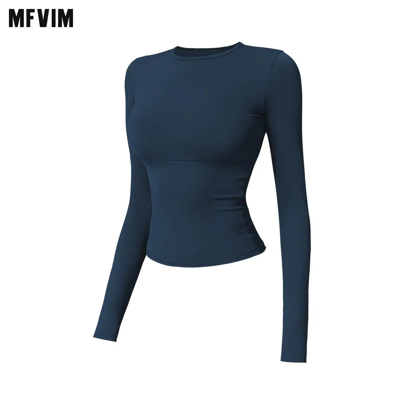 MFVIM Women's Fitness Long Sleeve Shirt, Women's Fitness Top, Quick-Dry Gym Sport Top, Yoga Shirt Lightweight Compression Activewear workout tops compression shirts