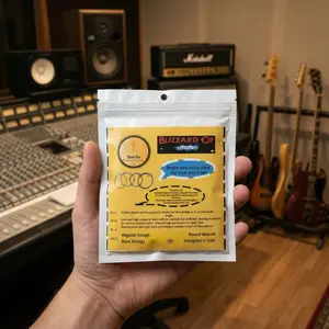 BadAss Pack of 4 Bass Strings 50 70 85 105 Round Wound Nickel Plated Steel