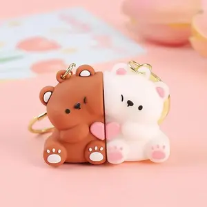 Couple Gifts for Boyfriend Girlfriend Him Her Valentine's Day Gift Cute Matching Keychain for Christmas Birthday