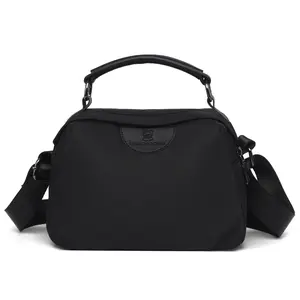 Eslcorri Crossbody Bags for Women, Small Shoulder Bag Nylon Simple Purse with Zipper, Lightweight Casual Mini Purse