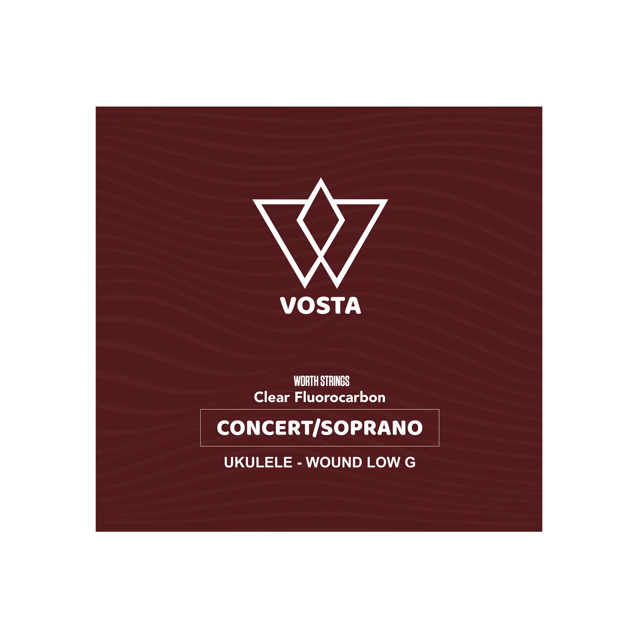 Worth Clear by Vosta Fluorocarbon Soprano/Concert Ukulele Strings - Wound Low G
