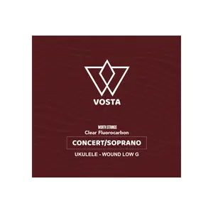 Worth Clear by Vosta Fluorocarbon Soprano/Concert Ukulele Strings - Wound Low G