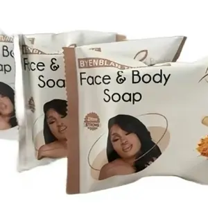 3 pieces Turmeric Face & Body Soap for Gentle Cleansing and Hydration