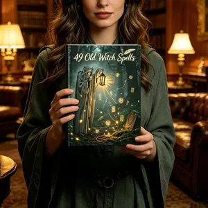 49 Old Witch Spells Grimoire: Vintage Wiccan Spell Book, Dark Forest Witchcraft Guide with Ancient Magic & Rituals, Gothic Occult Book for Witches, Wiccans & Pagan Practitioners, Mystical Witchcraft Reference & Journal