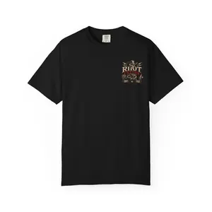 Men's "Live Loud Die Free" Rock 'n' Roll Graphic T-Shirt - Casual Classic Vibe Bike Shirt