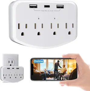 1080P WiFi Hidden Camera,Wall Outlet Spy Cam with Motion Detection,Free SD Card Loop Recording,App Alerts,No Audio - Indoor Home Security Cameras for Baby & Pet
